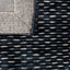 Tapete colección Thane N4005 rectangular de viscosa y lana en tono gris oscuro plata