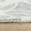 Tapete decorativo colección Vani D2004 rectangular de lana y algodón en tonos beige y crema