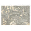 Tapete decorativo colección Vani D2006 rectangular en lana y algodón color gris beige