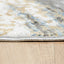 Tapete decorativo colección Zaria T2182 de poliéster pelo corto en tonos gris y crema, rectangular o circular