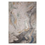 Tapete decorativo colección Zaria T2182 de poliéster pelo corto en tonos gris y crema, rectangular o circular