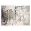 Tapete decorativo colección Zaria T2189 de poliéster en gris crema, rectangular o circular