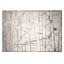 Tapete decorativo colección Zaria T2199 de poliéster pelo corto en tonos gris y crema, rectangular o circular