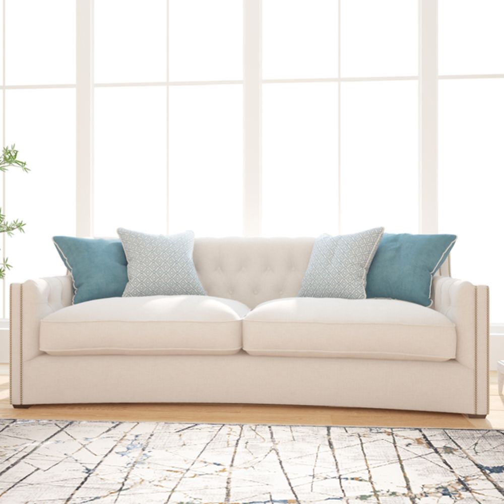 Tapete decorativo colección Zaria T2199 de poliéster pelo corto en tonos gris y crema, rectangular o circular