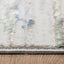 Tapete decorativo colección Zaria T2200 rectangular y circular de poliéster en tonos gris y crema