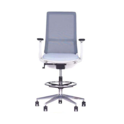 Techno SENSE WHITE Cajero Silla Soporte Lumbar Asiento Poliuretano Inyectado Interior - SENSE WHITE CAJERO-GL - Techno - NOGAL BEAT - Sillas