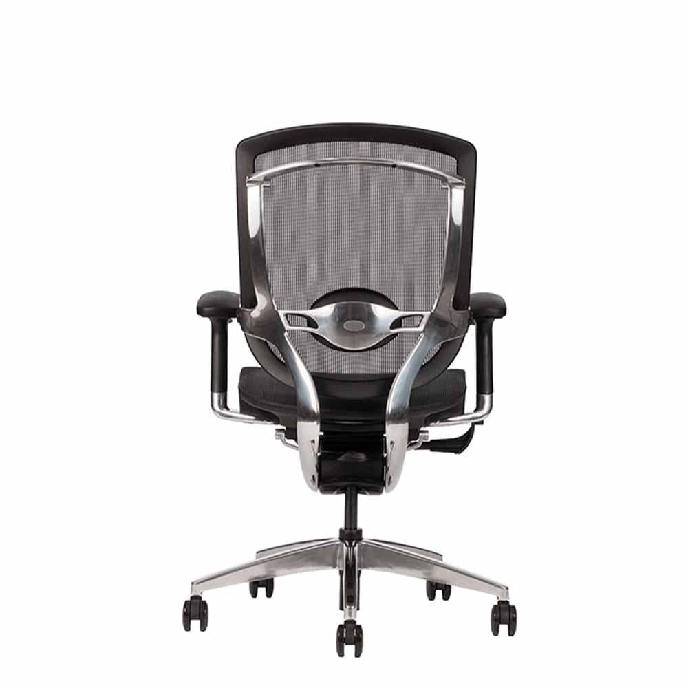 Techno Silla Advance Respaldo Bajo Smart Mesh Base 5 Estrella Aluminio Pulido - ADVANCE RESPALDO BAJO Gris - Techno - NOGAL BEAT - Silla para oficina