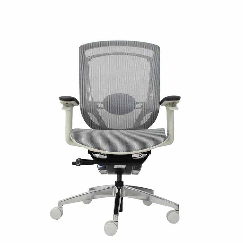 Techno Silla Advance Respaldo Bajo Smart Mesh Base 5 Estrella Aluminio Pulido - ADVANCE RESPALDO BAJO Gris - Techno - NOGAL BEAT - Silla para oficina