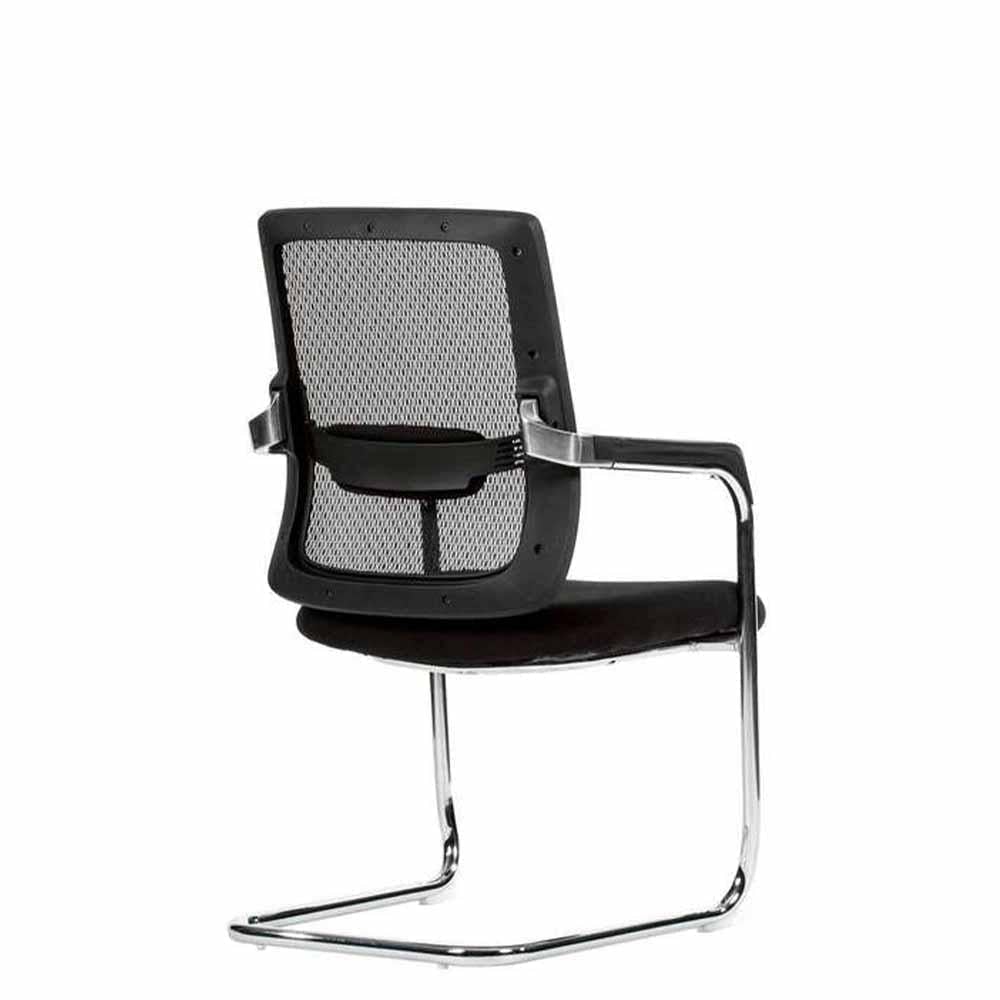 Techno Silla Cloud Visita Smart Mesh Base Trineo Cromado - CLOUD - Techno - NOGAL BEAT - Sillas