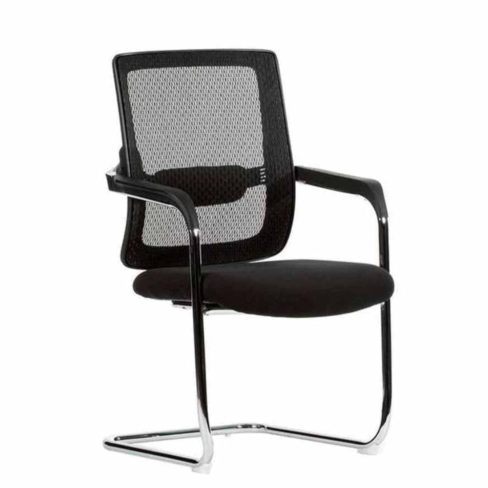 Techno Silla Cloud Visita Smart Mesh Base Trineo Cromado - CLOUD - Techno - NOGAL BEAT - Sillas