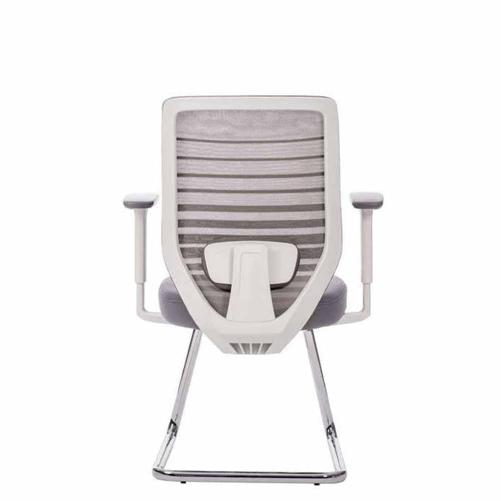 Techno Silla Delta Visita Smart Mesh Base Trineo Cromado - DELTA VISITA-G - Techno - NOGAL BEAT - Silla para oficina