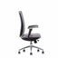 Techno Silla Drive Respaldo Bajo Base Estrella Aluminio Pulido - DRIVE RESPALDO BAJO Genuine Leather - Techno - NOGAL BEAT - Silla para oficina