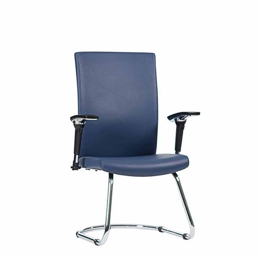 Techno Silla Drive Visita Base Trineo Cromado - DRIVE VISITA Genuine Leather - Techno - NOGAL BEAT - Silla para oficina