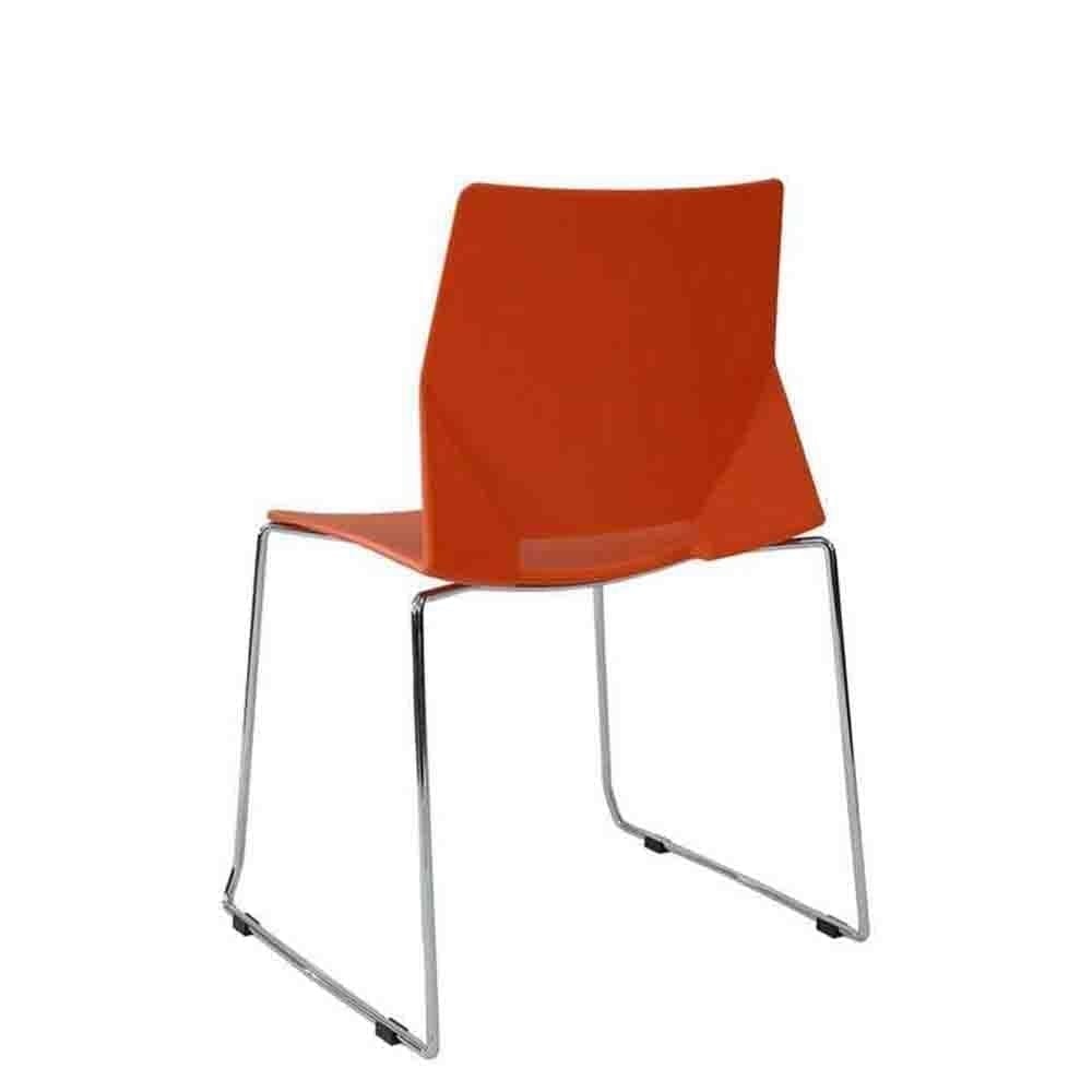 Techno Silla Icon Concha Polipropileno Base Trineo Metal - ICON - Techno - NOGAL BEAT - Sillas