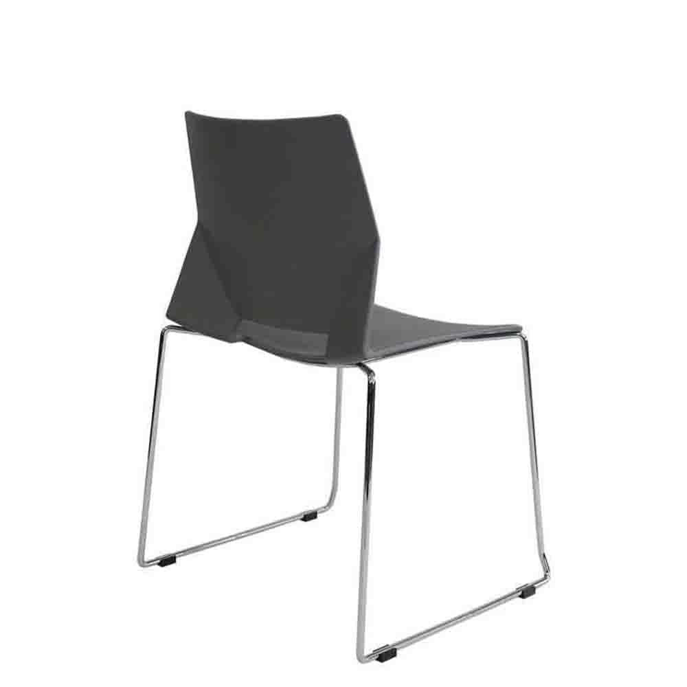 Techno Silla Icon Concha Polipropileno Base Trineo Metal - ICON - Techno - NOGAL BEAT - Sillas