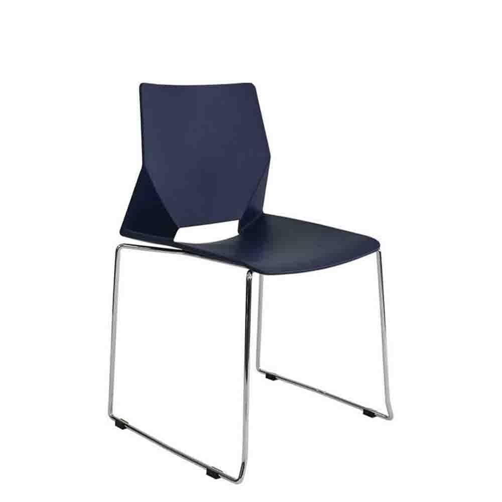 Techno Silla Icon Concha Polipropileno Base Trineo Metal - ICON - Techno - NOGAL BEAT - Sillas