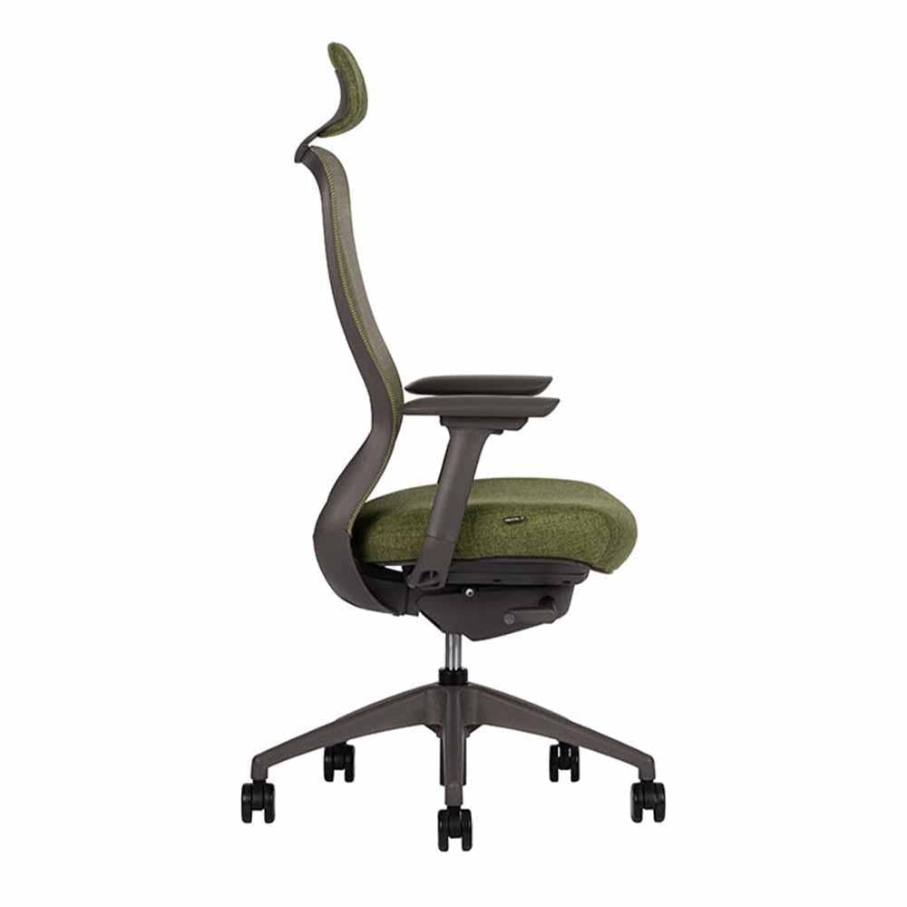 Techno Silla Omega Respaldo Alto Base Estrella Nylon - OMEGA RESPALDO ALTO Genuine Leather Lime - Techno - NOGAL BEAT - Silla para oficina