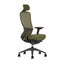 Techno Silla Omega Respaldo Alto Base Estrella Nylon - OMEGA RESPALDO ALTO Genuine Leather Lime - Techno - NOGAL BEAT - Silla para oficina