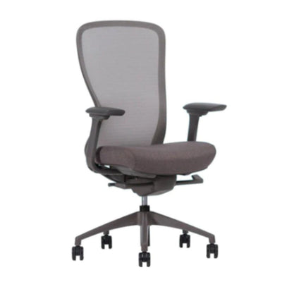 Techno Silla Omega Respaldo Bajo Base Estrella Nylon - OMEGA RESPALDO BAJO Genuine Leather Storm - Techno - NOGAL BEAT - Silla para oficina