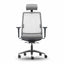 Techno Silla Sense White Respaldo Alto Base Estrella Aluminio Pulido - SENSE WHITE RESPALDO ALTO Genuine Leather Lava - Techno - NOGAL BEAT - Silla para oficina