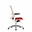 Techno Silla Sense White Respaldo Bajo Malla Sensemesh Base Estrella Aluminio Pulido - SENSE WHITE RESPALDO BAJO Genuine Leather Storm - Techno - NOGAL BEAT - Silla para oficina