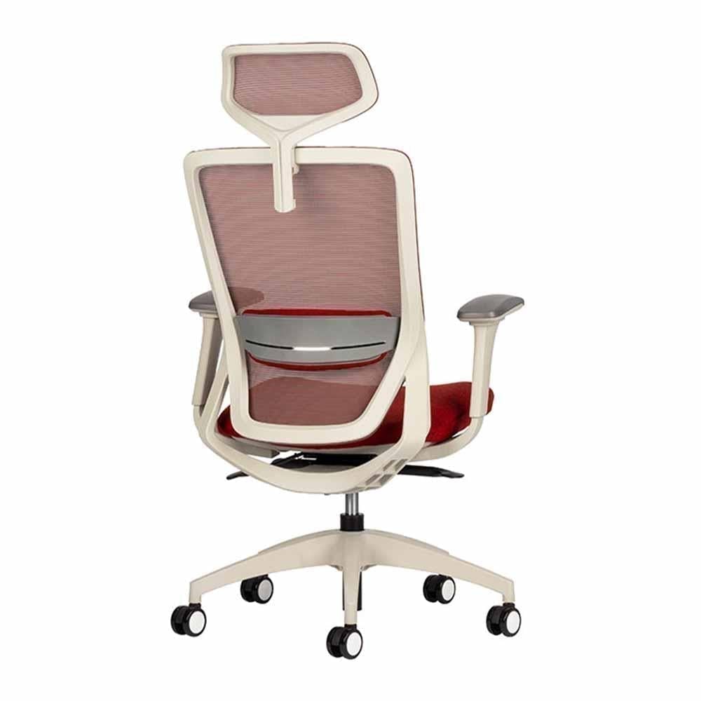 Techno Silla Soul White Respaldo Alto Malla Sensemesh Base Estrella Nylon - SOUL WHITE RESPALDO ALTO Genuine Leather Lava - Techno - NOGAL BEAT - Sillas para oficina