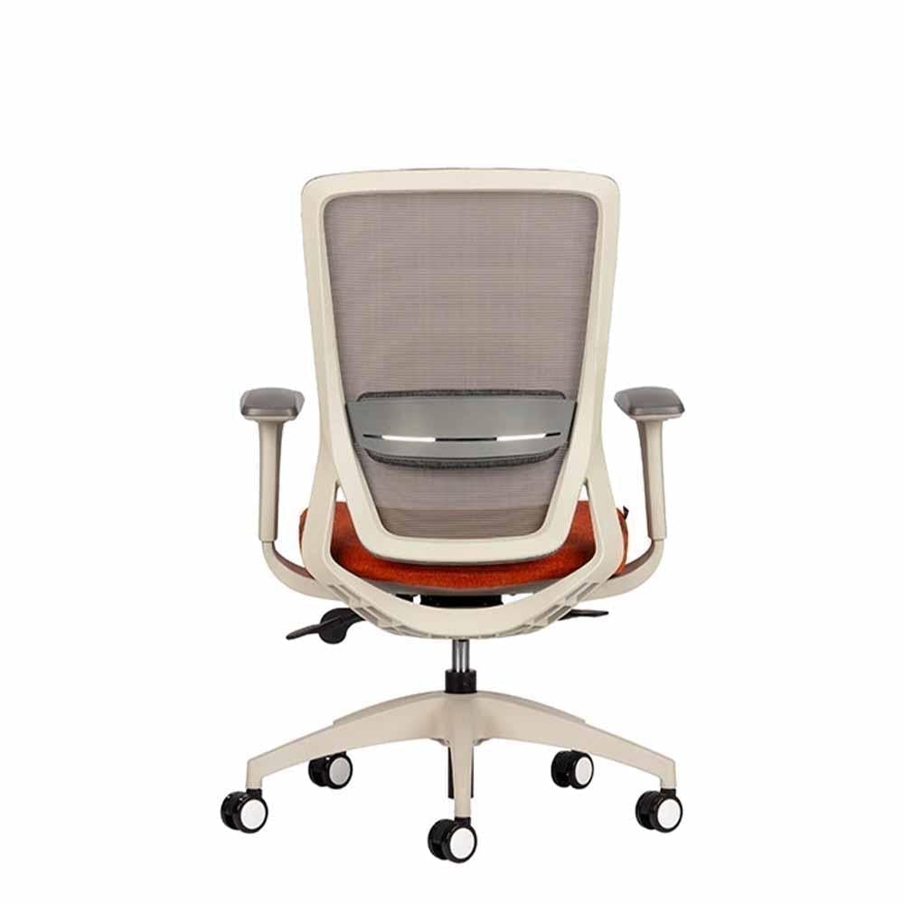 Techno Silla Soul White Respaldo Bajo Malla Sensemesh Base Estrella Nylon - SOUL WHITE RESPALDO BAJO Genuine Leather Storm - Techno - NOGAL BEAT - Sillas para oficina