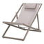 Tumbona para Áreas de Exterior y Terrazas con Alberca 5 Posiciones - RESOL SAND - Blanco - Aluminio con Textilene y Apilable - 59587 - Resol - NOGAL BEAT - Camastro