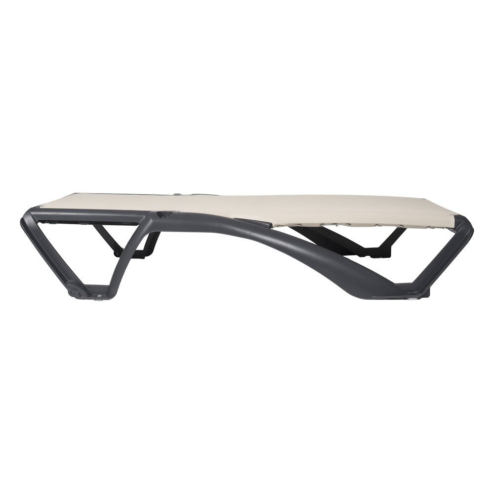 Tumbona para Áreas de Exterior y Terrazas con Alberca Reclinable - RESOL MARINA CLUB - Varios Colores - Protección UV Ruedas Traseras y Tacos Antideslizantes - 3978 - Resol - NOGAL BEAT - Camastro