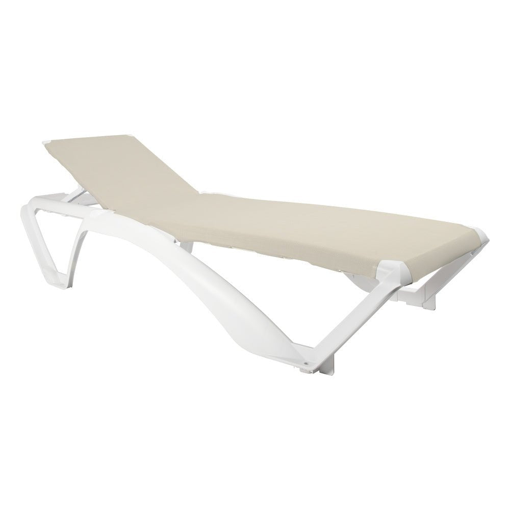 Tumbona para Áreas de Exterior y Terrazas con Alberca Reclinable - RESOL MARINA CLUB - Varios Colores - Protección UV Ruedas Traseras y Tacos Antideslizantes - 3975 - Resol - NOGAL BEAT - Camastro