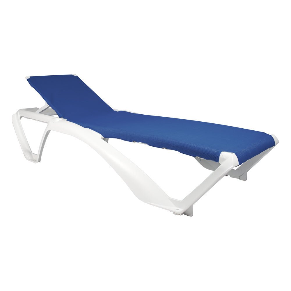 Tumbona para Áreas de Exterior y Terrazas con Alberca Reclinable - RESOL MARINA CLUB - Varios Colores - Protección UV Ruedas Traseras y Tacos Antideslizantes - 3970 - Resol - NOGAL BEAT - Camastro