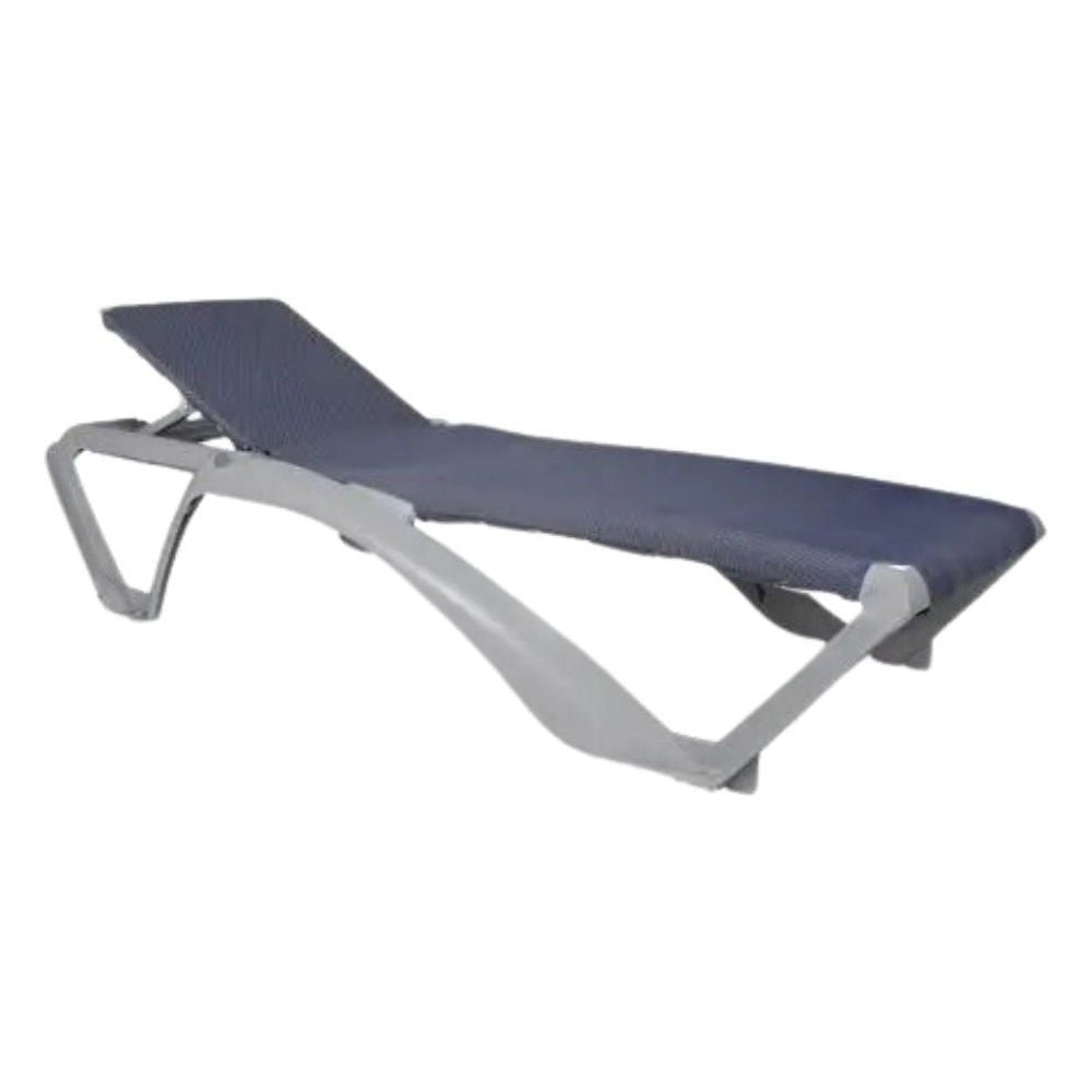 Tumbona para Áreas de Exterior y Terrazas con Alberca Reclinable - RESOL MARINA CLUB - Varios Colores - Protección UV Ruedas Traseras y Tacos Antideslizantes - 3976 - Resol - NOGAL BEAT - Camastro