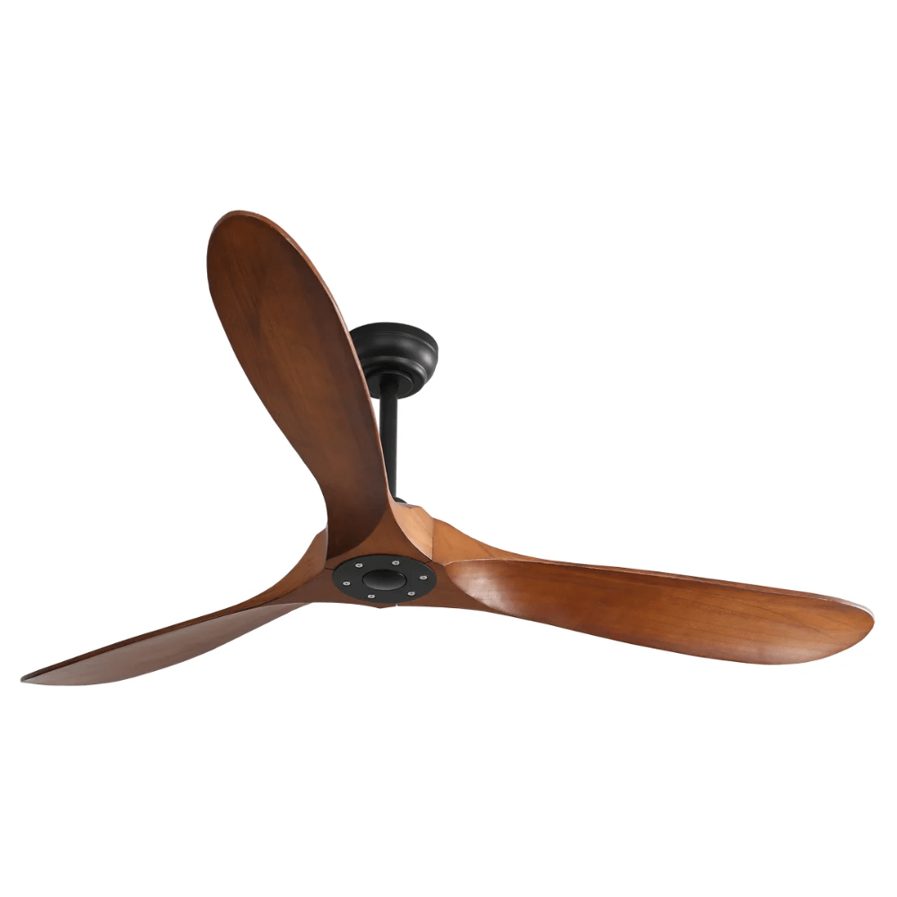 Ventilador Decorativo de Techo para Sala de Juntas - MASTERFAN Aviatore 60 - Caoba - 3 Aspas ABS - Aviatore 60 - Masterfan - NOGAL BEAT - Ventilador Decorativo