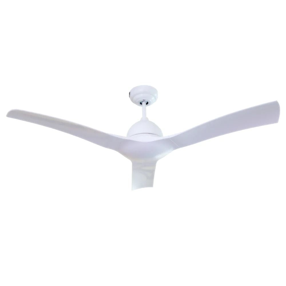 VENTILADOR MASTERFAN LUNA BLANCO 52 | Ventilador Decorativo para Habitación Sala de Estar Oficina | 52" | 3 Aspas | Blanco | Interior - LUNA 52 - Masterfan - NOGAL BEAT - Ventiladores